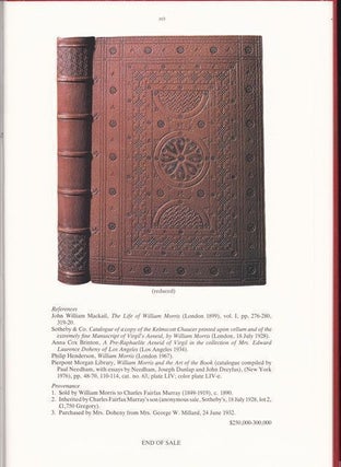 The Estelle Doheny Collection...Part VI. Printed Books and Manuscripts Concerning William Morris and His Circle.