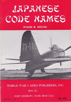 Item #11887 Japanese Code Names. (Cover title). Richard M. BUESCHEL
