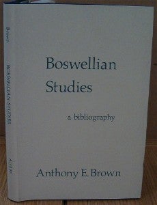 Item #13 Boswellian Studies. A Bibliography. Anthony BROWN