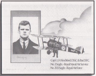 Item #23886 Framed print reproduced from the pen and ink drawing of Leonard H. Rochford, Capt....