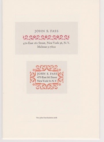 Item #23992 John S. Fass.