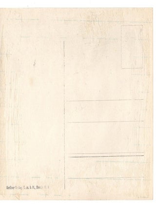 Postcard - Vernichtung der englischen Panzerkreuzer "Aboukir", "Hogue" und "Cressy" durch Unterseeboot 9.