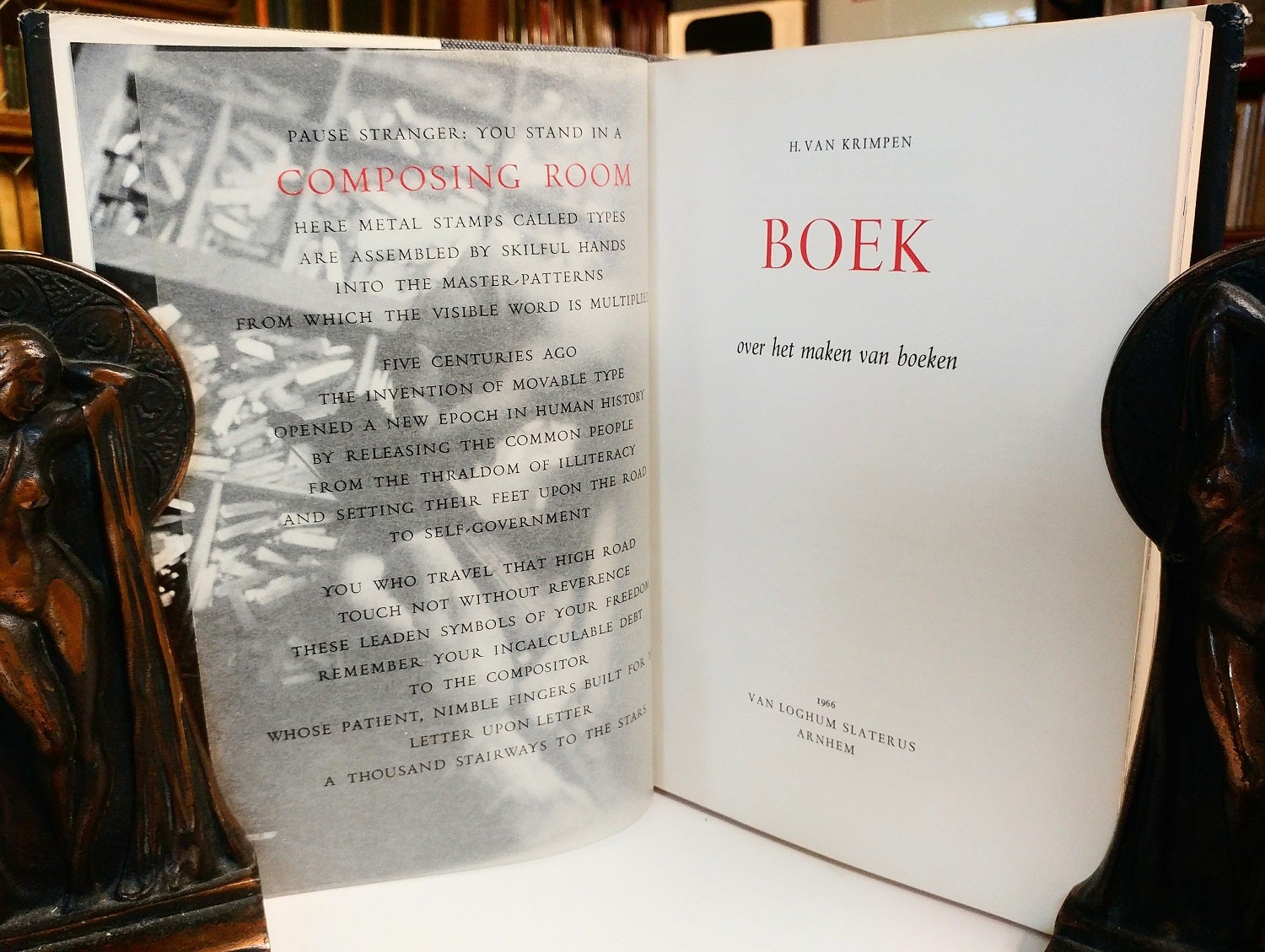 Goedaardig radioactiviteit Afspraak Boek over het maken van boeken | VAN KRIMPEN, uib | First Edition