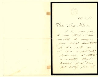 Item #31518 Autograph Letter, signed and dated 25/4/1. Nobel Prize Laureate. Austen CHAMBERLAIN