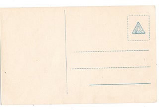(Postcard). "22. September 1914. Das Unterseeboot "U 9" (Kapitanleutnant Weddigen) vernichtet die 3 englischen Panzerkreuzer "Aboukir", "Hogue" und "Cressy". (with inset photograph of Weddigen). (U-Boat, U-Boote).