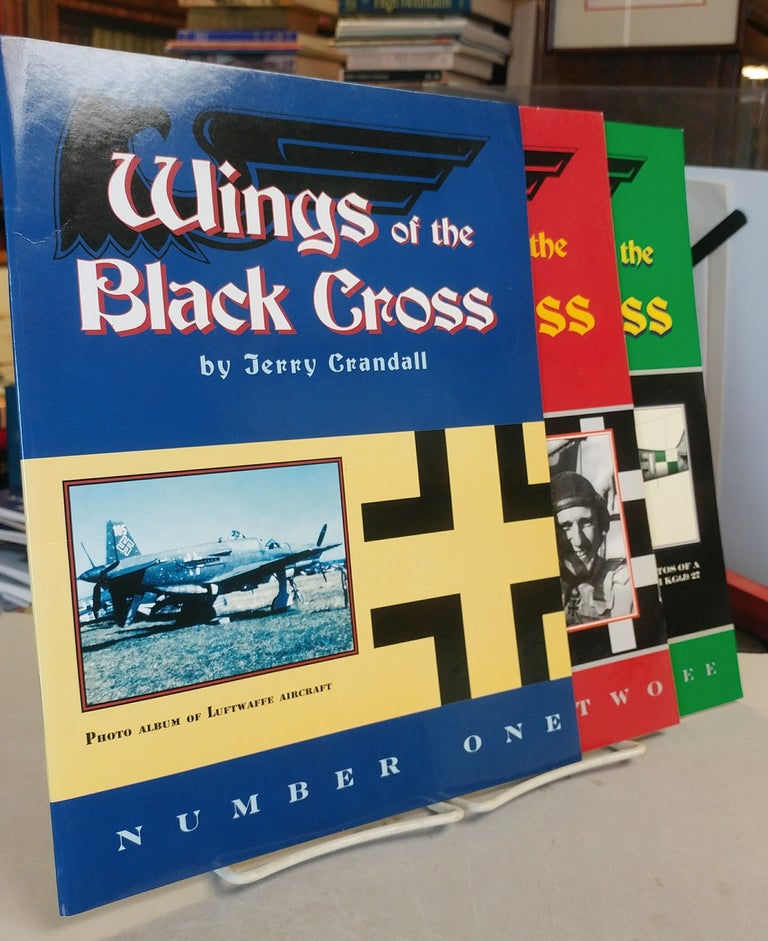 Item #31898 Wings of the Black Cross. Photo Album of Luftwaffe Aircraft. Three volumes. Jerry CRANDALL.