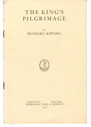Item #32100 The King's Pilgrimage. Rudyard KIPLING