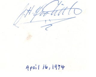 Item #32451 Gen. James H. Doolittle signed envelope corner