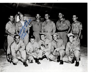 Item #32528 Copyprint 10" x 8" photograph of the crew of the Enola Gay before takeoff for...