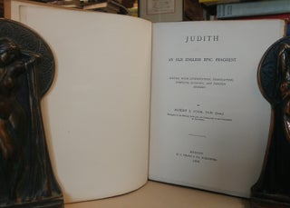 Judith. An Old English Epic Fragment. Edited with introduction, translation, complete glossary, and various indexes.