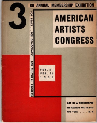 Item #33173 American Artists Congress. 3rd Annual Membership Exhibition: For Peace For Democracy...