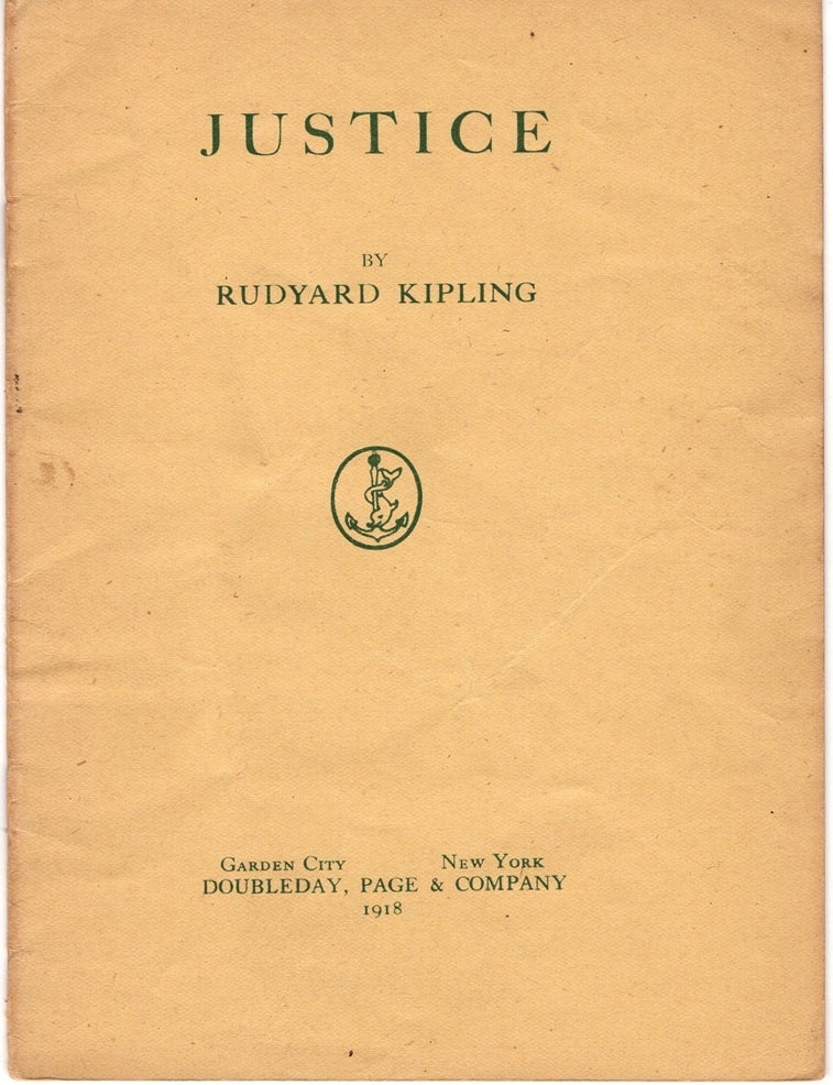Item #33182 Justice. Rudyard KIPLING.