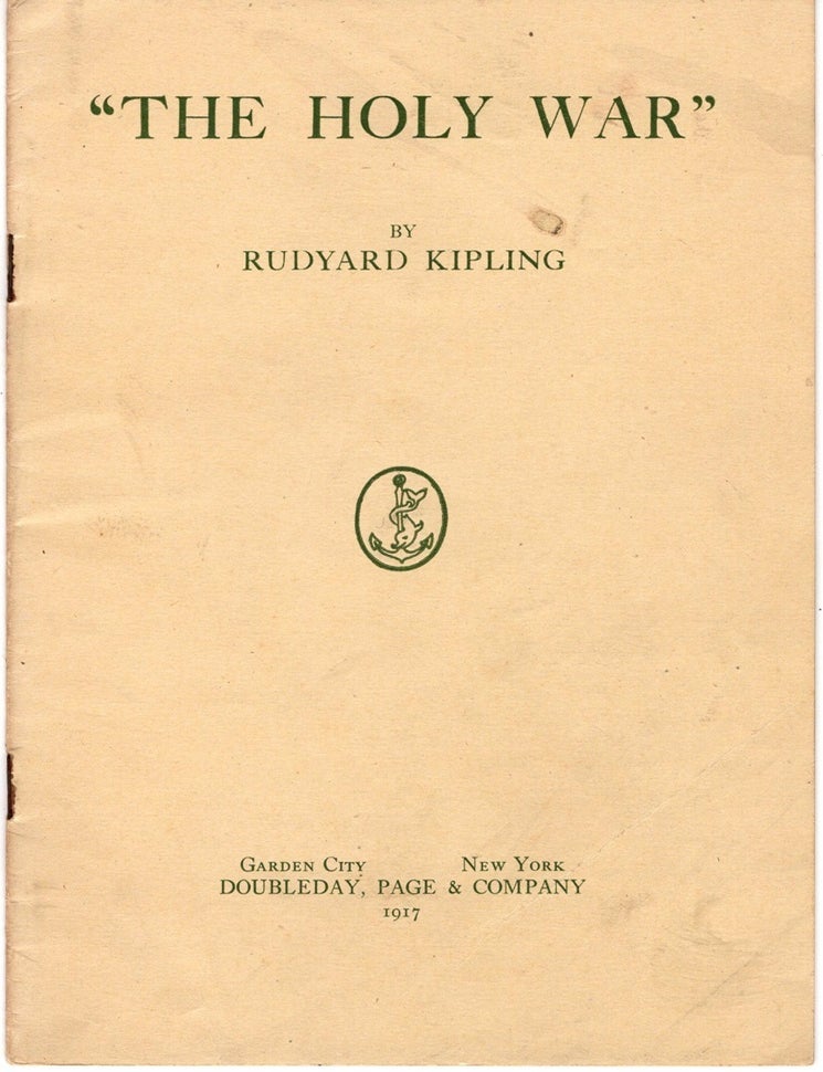 Item #33184 "The Holy War". Rudyard KIPLING.