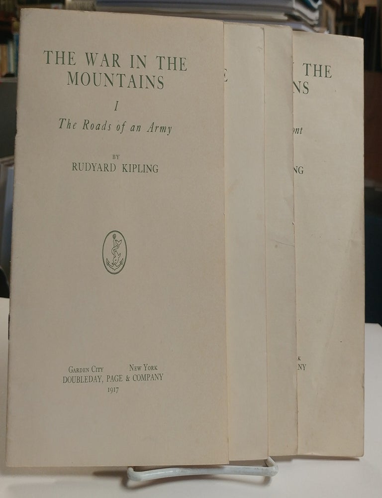 Item #33190 The War in the Mountains. (4 of 5 parts. Missing Part 3). Rudyard KIPLING.