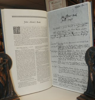 Item #33248 John Adams's Book. Being Notes on A Record of Births, Marriages & Deaths of...