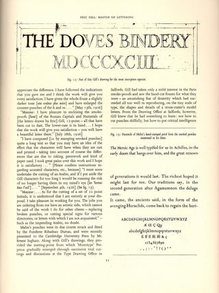 The Monotype Recorder Commemorating an Exhibition of Lettering and Type Designs by Eric Gill Held at Monotype House, London in October, 1958.