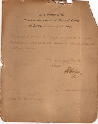Seven 5 3/4" x 13" broadside announcements for "The Old Cambridge Shakespeare Association" dated from 1931 - 1935.