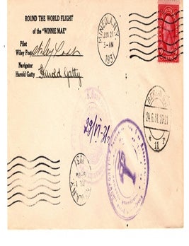 Item #35216 Wiley Post and Harold Gatty Record Round-the-World Flight.