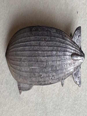 Item #35220 Imperial Germany Airship Graf Zeppelin lapel pin in .800 silver