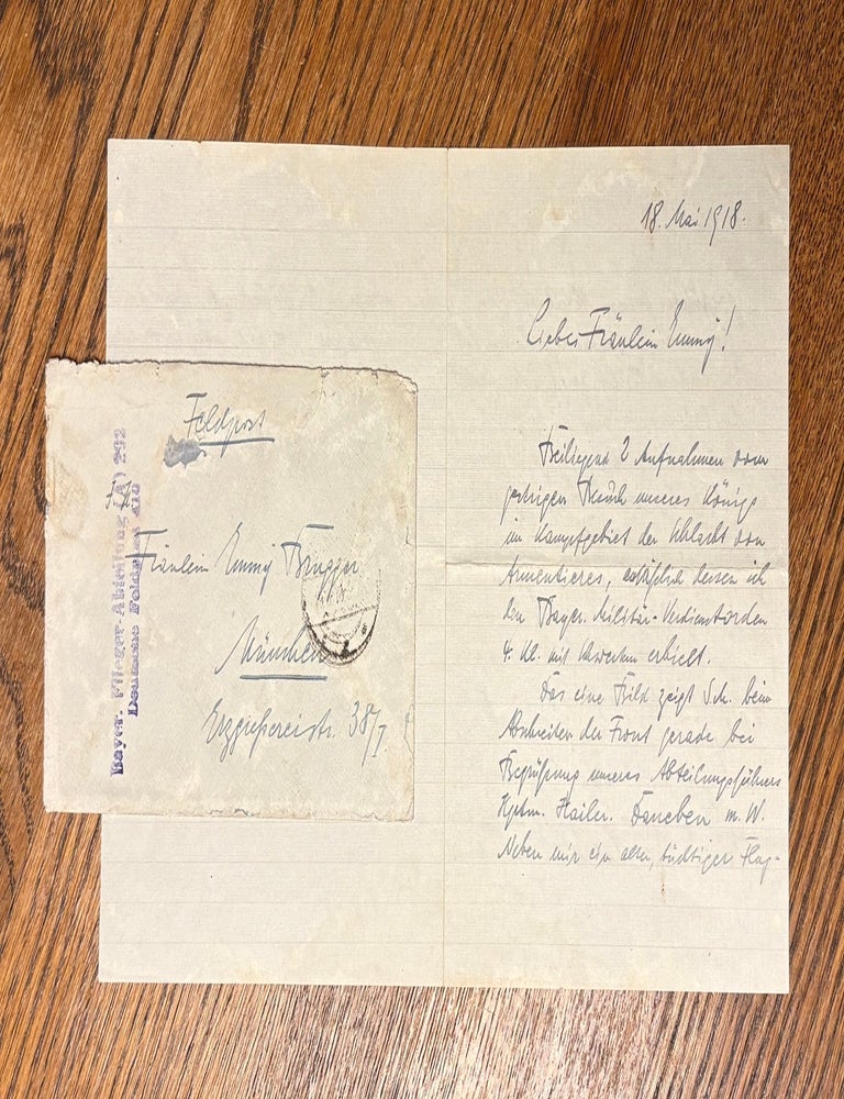 Item #35251 Letter from member of 292 Flieger Abteilung with original envelope.