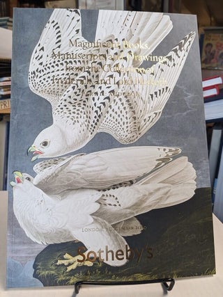 Magnificent books, manuscripts and drawings from the Collection of Frederick, 2nd Lord Hesketh. The property of the trustees of the 2nd Baron Hesketh's will trust. London, 7 December 2010. Part I: Books & manuscripts. Part II: Audubon. Part III: Redoute [Sotheby's auction catalog]. 3 volumes set in special box.