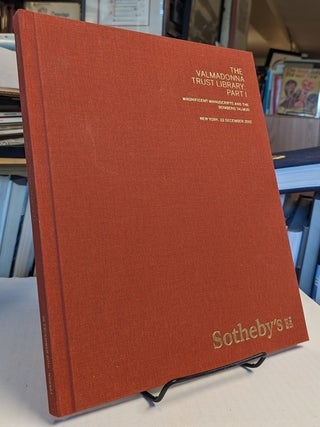 Item #35308 The Valmadonna Trust Library: Part I Magnificent Manuscripts and the Bomberg Talmud