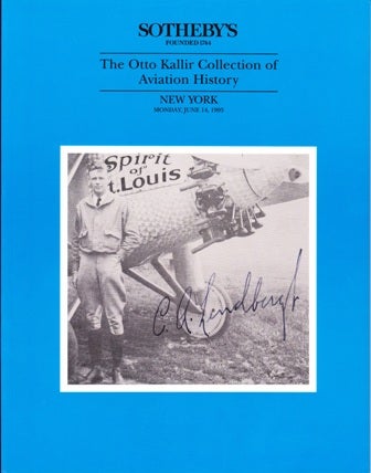 Item #3740 The Otto Kallir Collection of Aviation History.