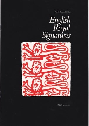 Item #4 English Royal Signatures