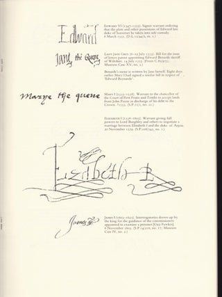 English Royal Signatures.