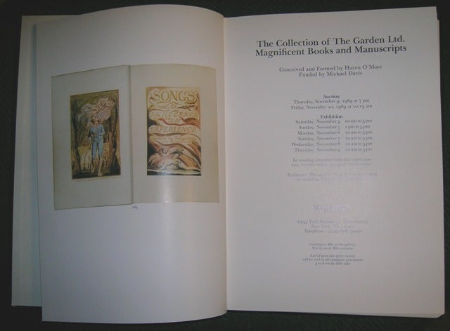 Item #7412 The Collection of The Garden Ltd. Magnificent Books and Manuscripts.